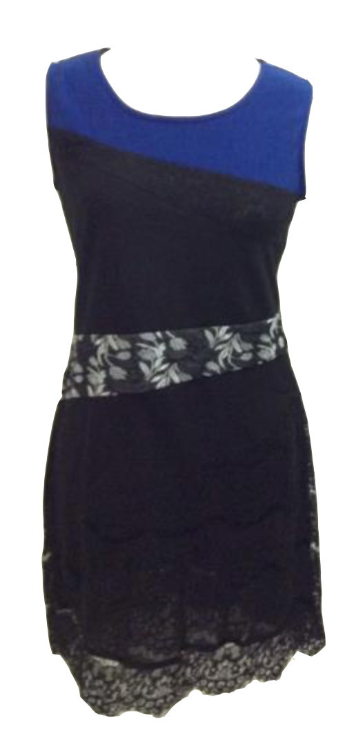 L33 Paris: Shades Of Midnight Petals Dress (1 Left!)
