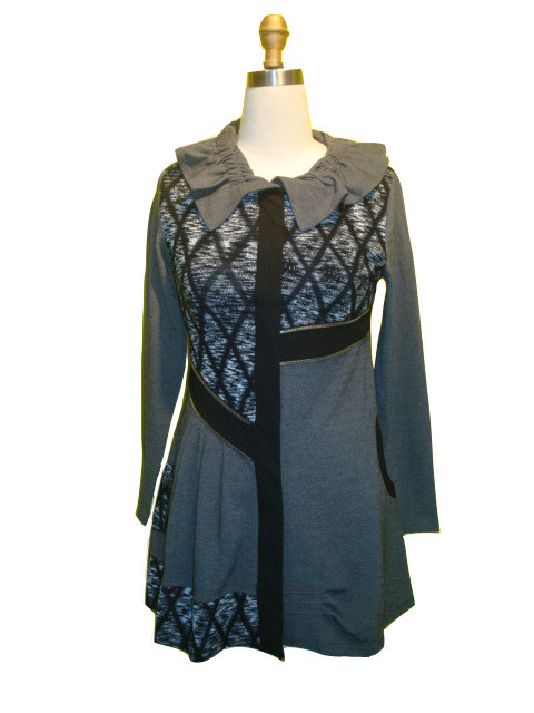 Dzhavael Couture: Asymmetrical Smoking Grey Jacket SOLD OUT