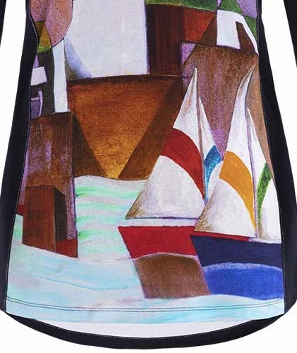 Simply Art Dolcezza: Sandycove Harbor Abstract Art Flared Tunic (2 Left!)