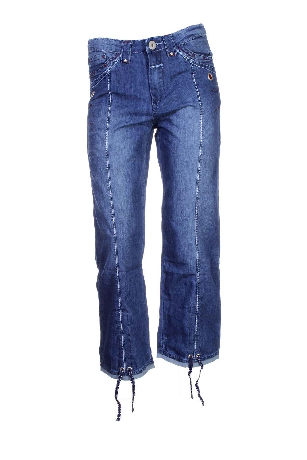 Double Jeu Paris: Blue Bow Tie Jeans SOLD OUT