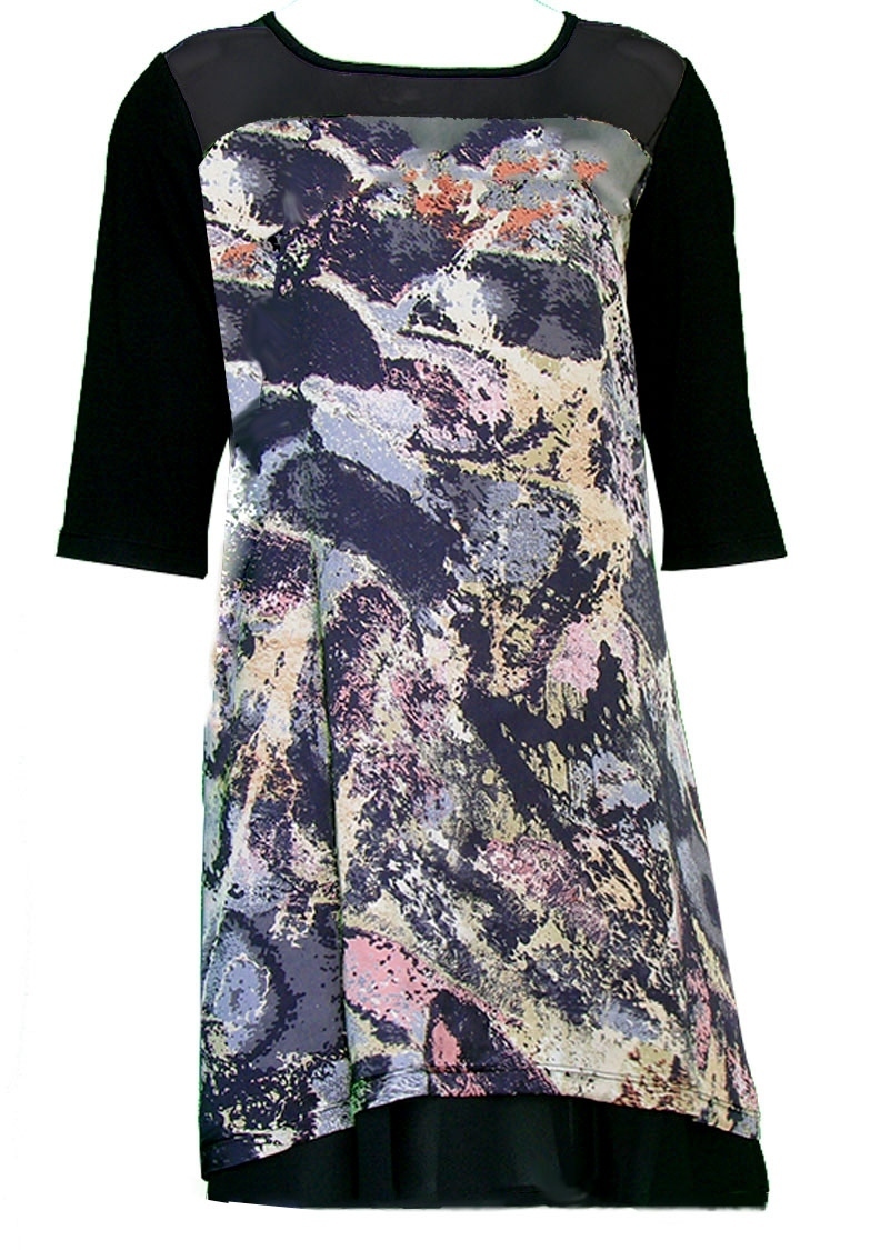 Double Jeu Paris: Matte Frosting Dress (Blue & Pink Front)