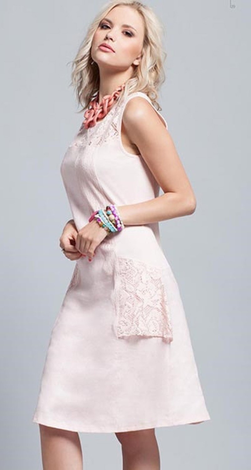 Maloka: Sweet Baby Rose Linen Sundress SOLD OUT