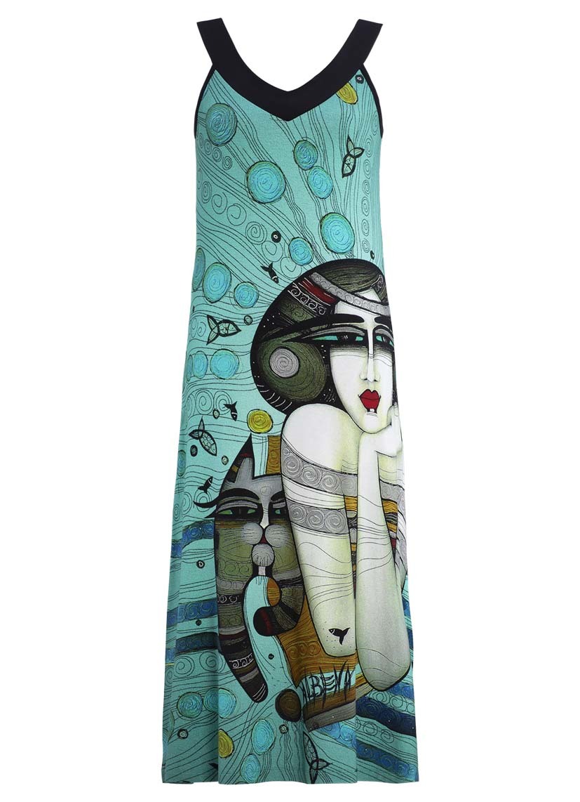 Dolcezza Simply Art: Mermaid Dreamings Flared Art Dress SOLD OUT