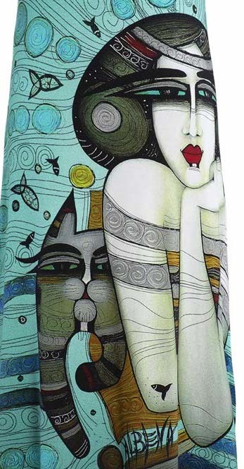 Dolcezza Simply Art: Mermaid Dreamings Flared Art Dress SOLD OUT