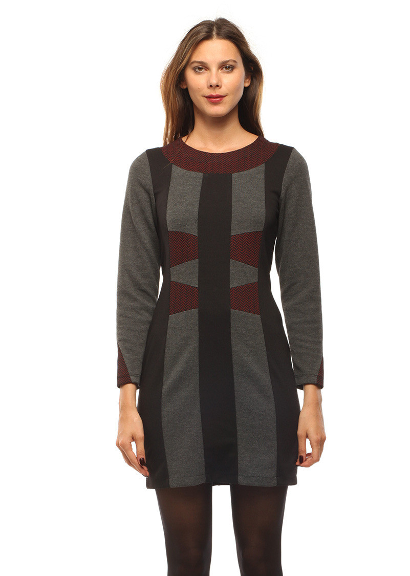 Double Jeu Paris: Smoking Grey Tweed Sweater Dress/Tunic