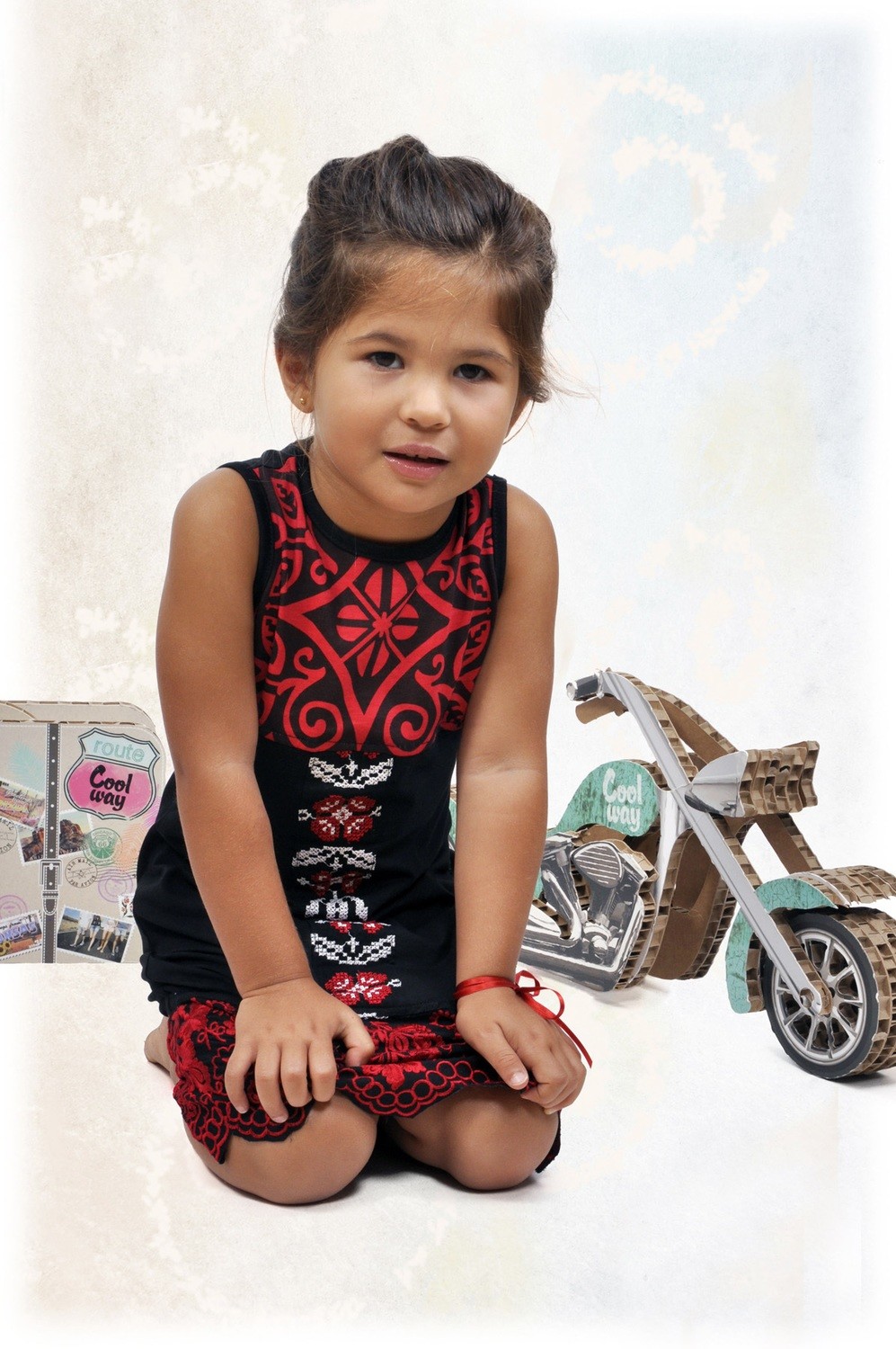 Savage Culture: Little Sashka Red Rose &amp; Pink Chirp Tunic/Dress  (NEW: Play Mommy &amp; Me Match Up Dress Up!) SOLD OUT