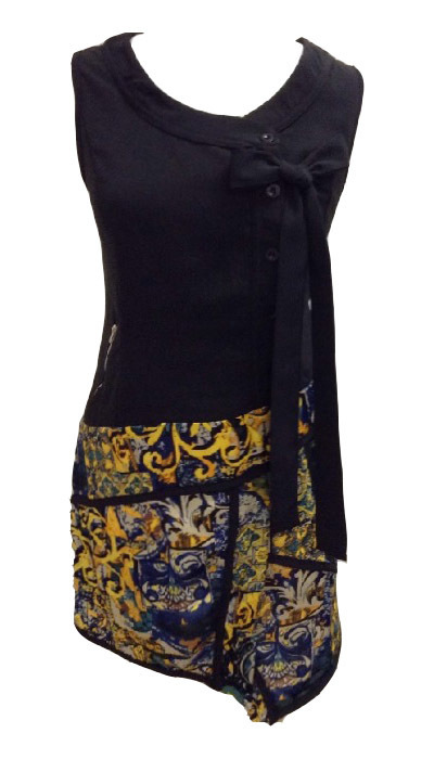 L33 Paris: Dangling Bow Dress (In Blue & Black, Few Left!)
