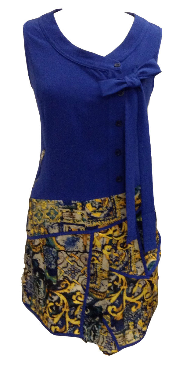 L33 Paris: Dangling Bow Dress (In Blue & Black, Few Left!)