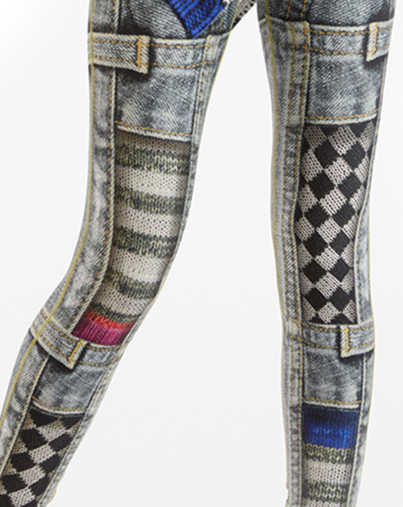 IPNG: Destructive Denim & Knit Illusion Grand Familia Legging