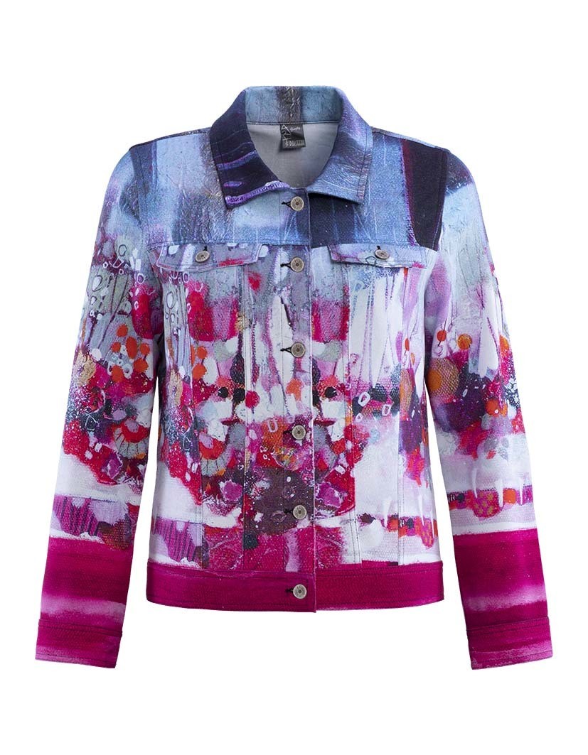 Simply Art Dolcezza: Fuschia Candy Storm Abstract Art Jacket SOLD OUT