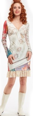 IPNG: Snapshot Of Poetic Layers Pink Living Room Illusion Dress (Some Ship Immed!)