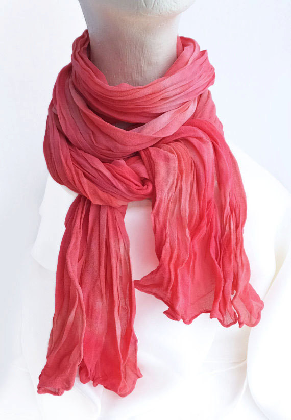 Dzhavael Couture: Crinkled Cotton Scarf (Many Colors)