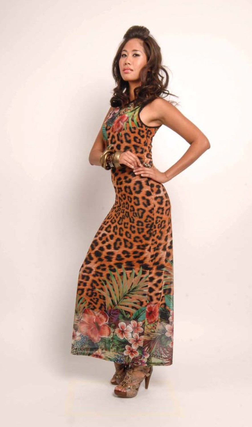 Simon Chang: Pink Hibiscus Rainforest Sundress