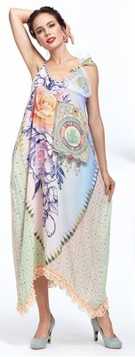 IPNG: Pink Lotus Lokoometric Bow Four Corners Illusion Dress (Some Ship Immed!)
