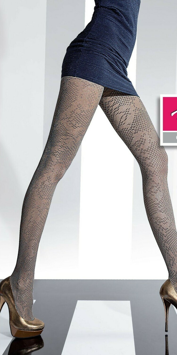 Fiore: Satin Gloss Patterned Tights SOLD OUT