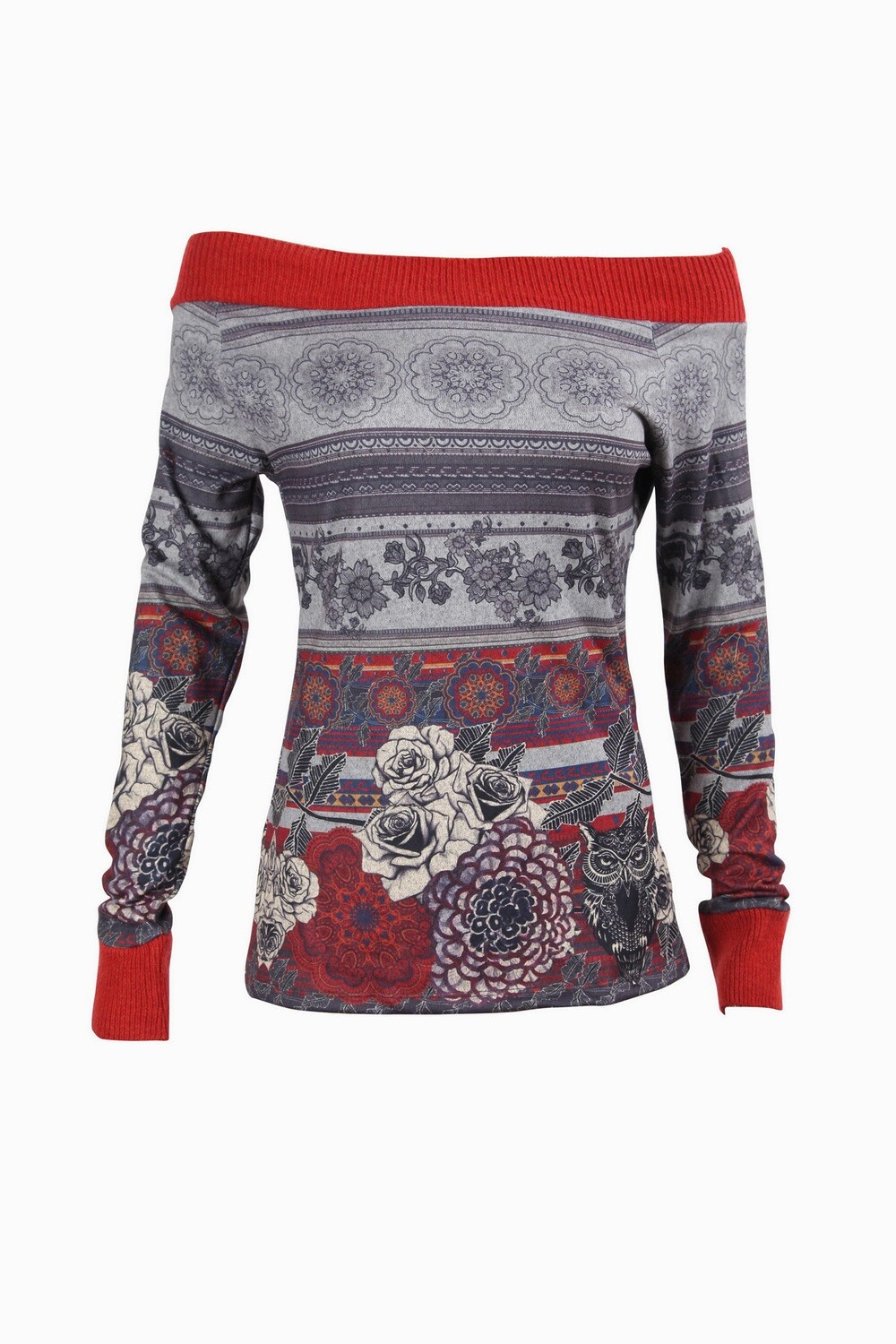 Smash! Spain: Rosette Off The Shoulder Tunic
