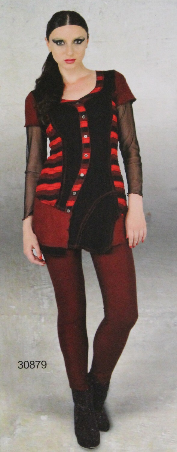 Dzhavael Couture: Rose Red Seduction Tunic