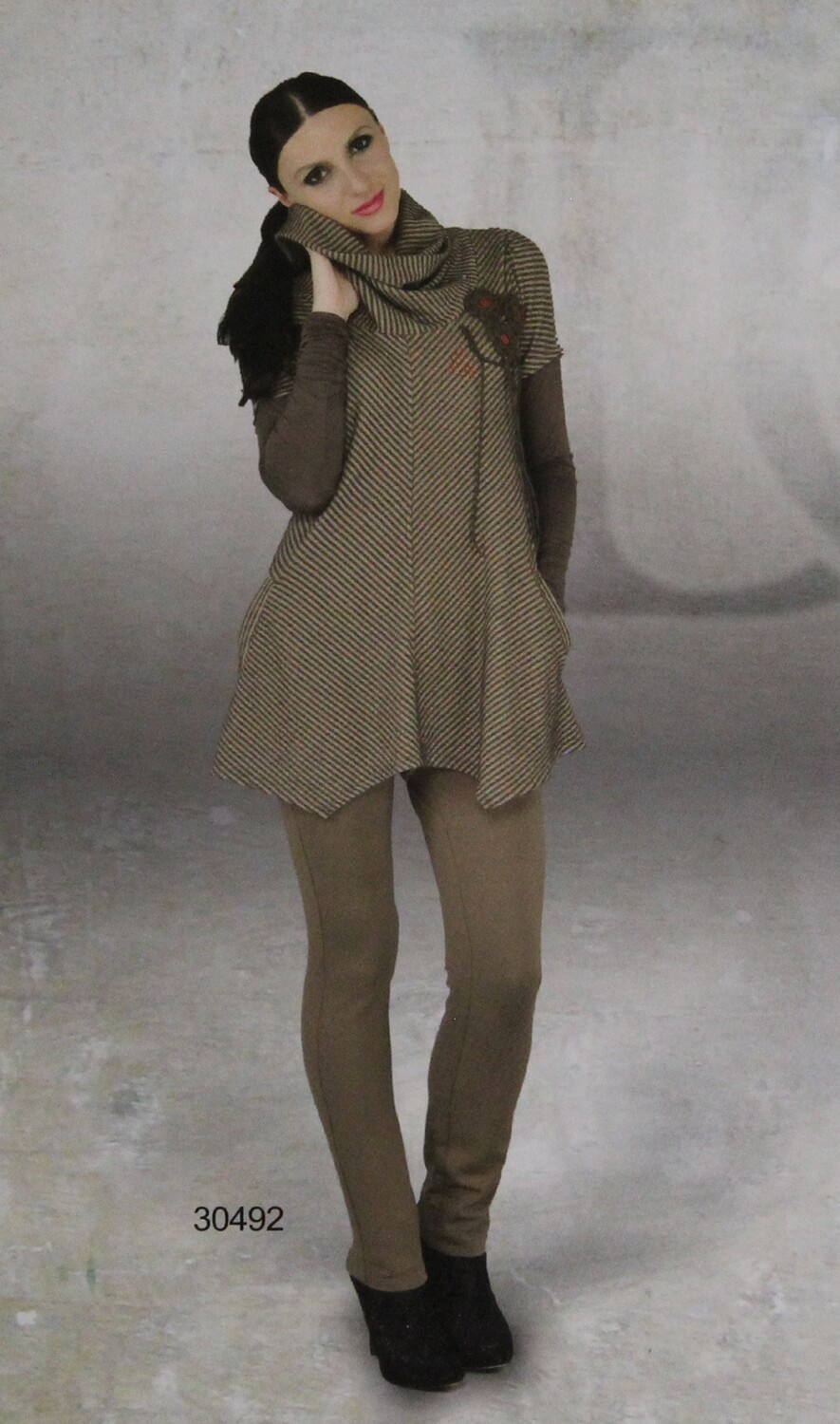 Dzhavael Couture: Asymmetrical Dancing Tunic More Arrived! (In Grey &amp; Choco)