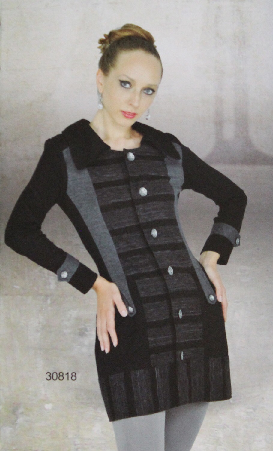 Dzhavael Couture: Bangin&#39; Buttoned Down Sweater Tunic/Jacket