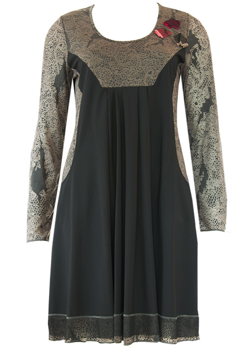 Double Jeu Paris: Chocolate Ganache Brocade Dress/Tunic SOLD OUT