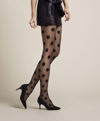 Fiore: Fantasy Bubbles Patterned T-Band Tights (1 Left!)