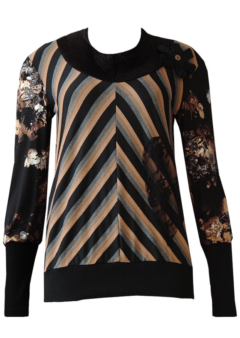 Double Jeu Paris: Rustic Flower Sweater SOLD OUT
