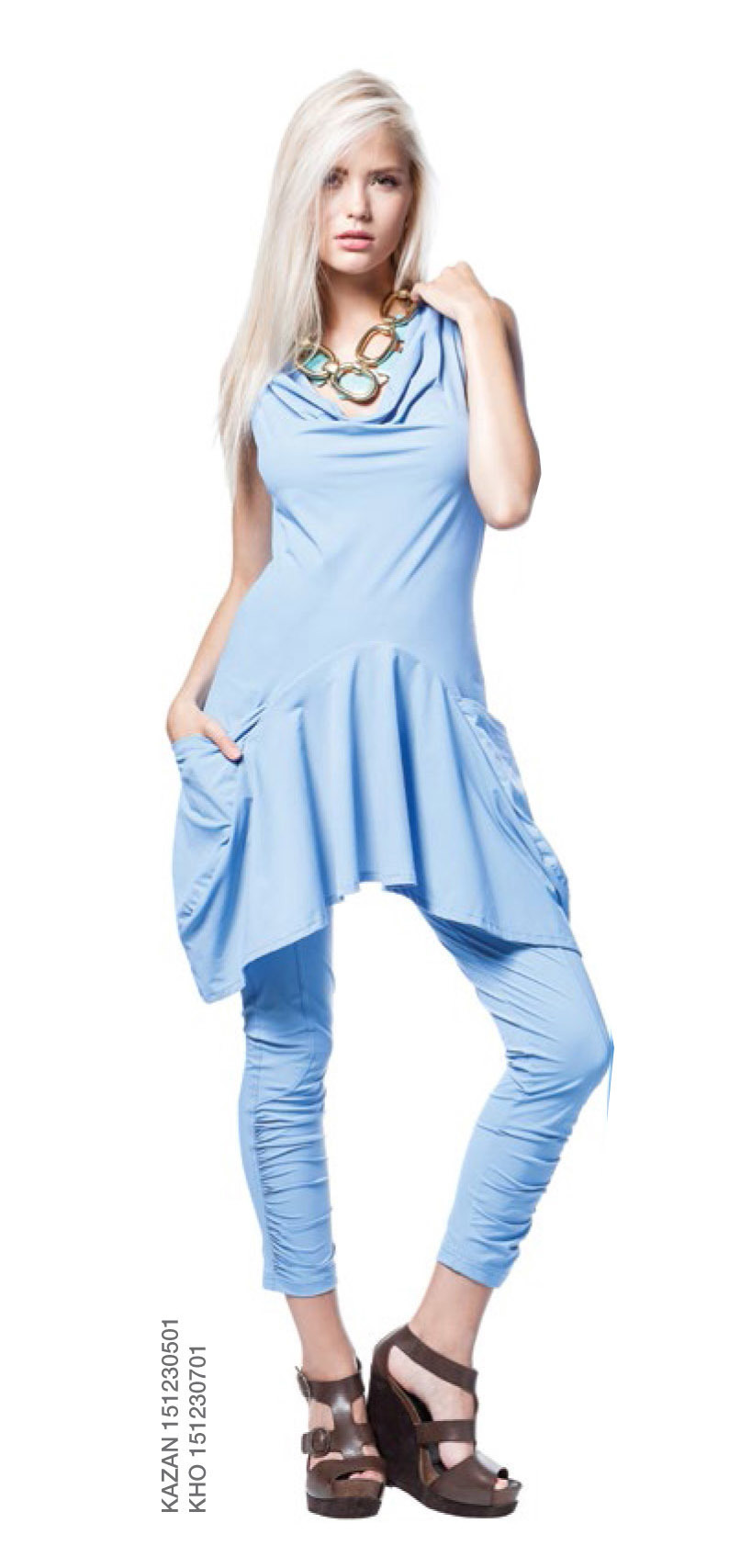 Maloka: Ruched Legging (1 Left in Sky Blue!) MK_KHO_SkyBlue_NEW
