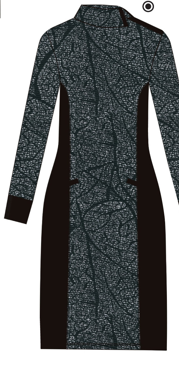 Maloka: Romantic Rainstorm Jacquard Contrast Midi Dress (2 Left!)