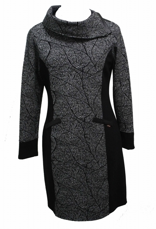 Maloka: Romantic Rainstorm Jacquard Contrast Midi Dress (2 Left!)