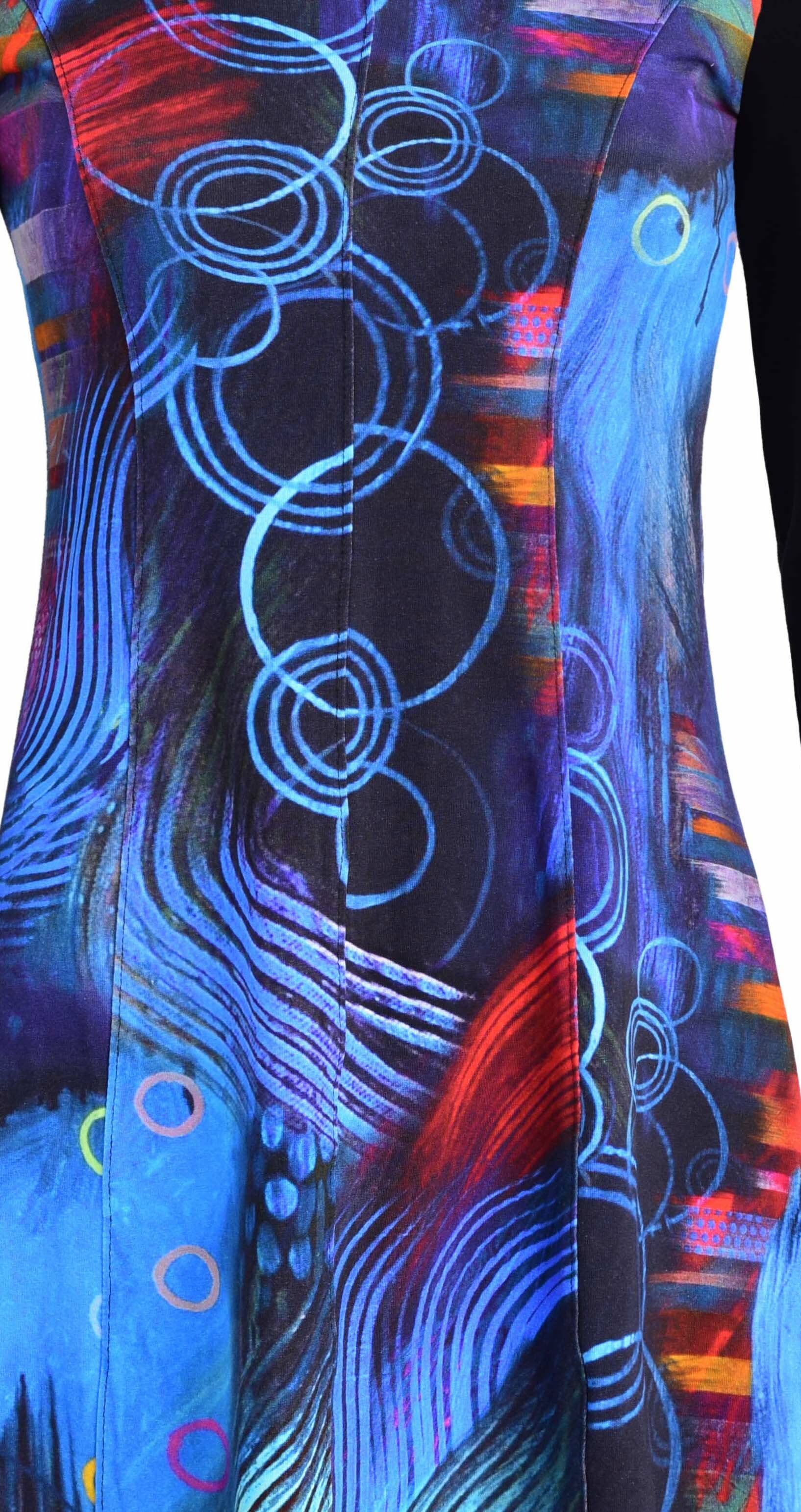 Simply Art Dolcezza: Distilling Color Fit & Flare Abstract Art Dress SOLD OUT