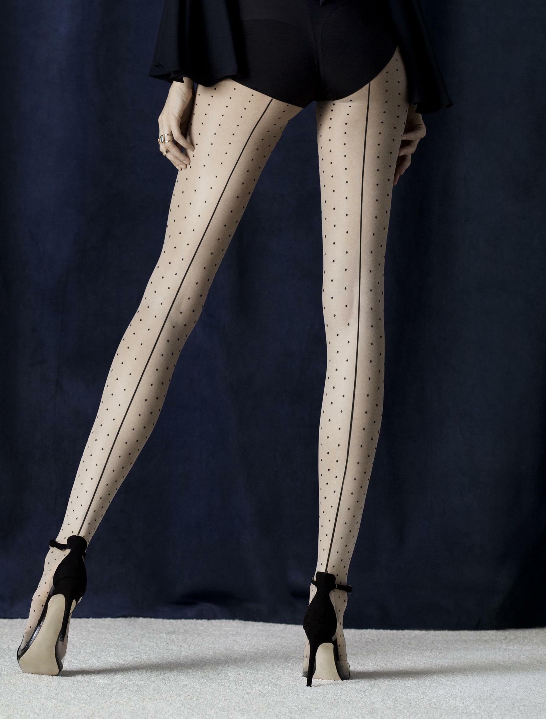 Fiore: Sexy Story Patterened Tights (2 Left!) FIO_INTRIGUE_N