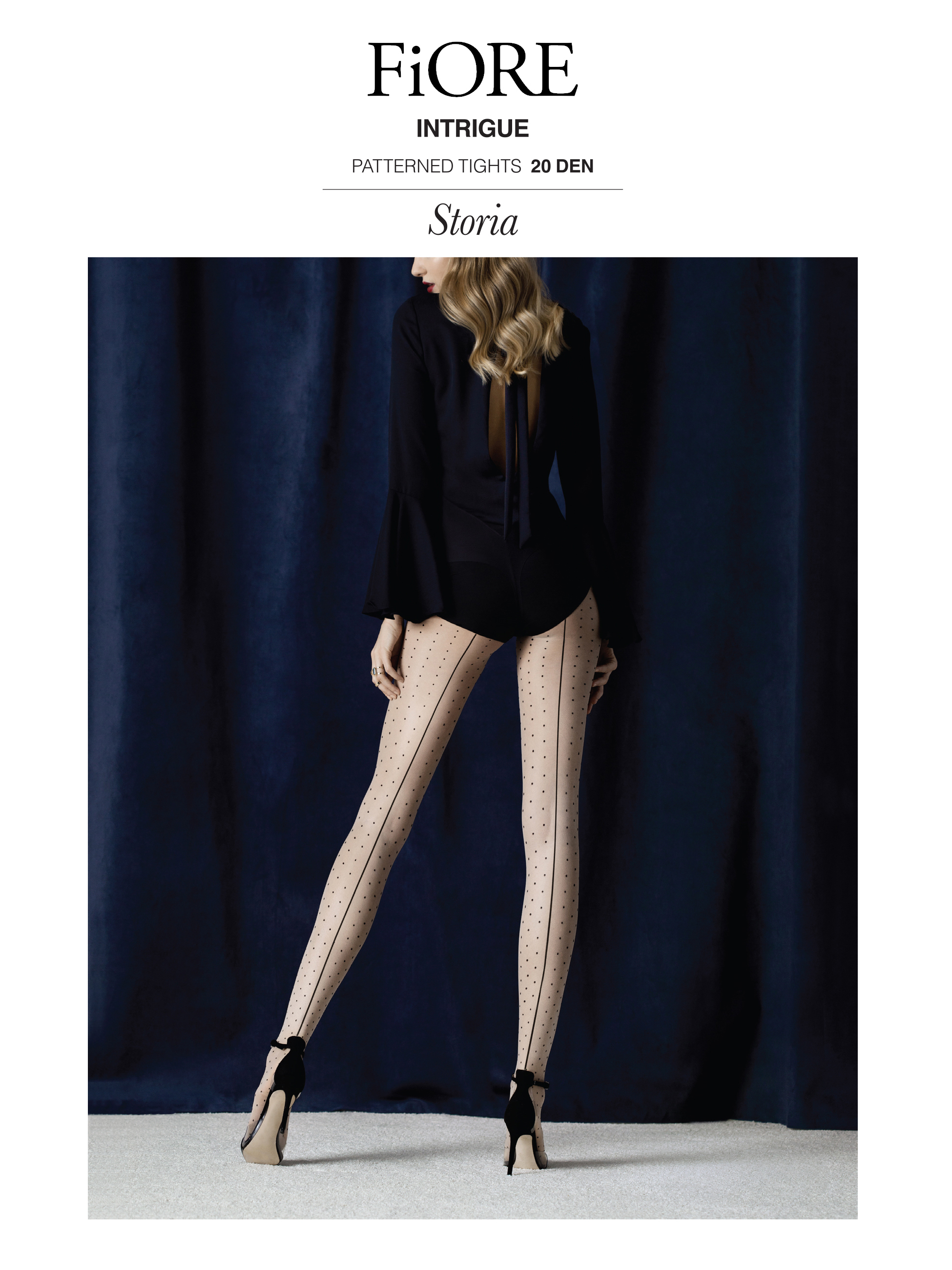 Fiore: Sexy Story Patterened Tights (2 Left!)