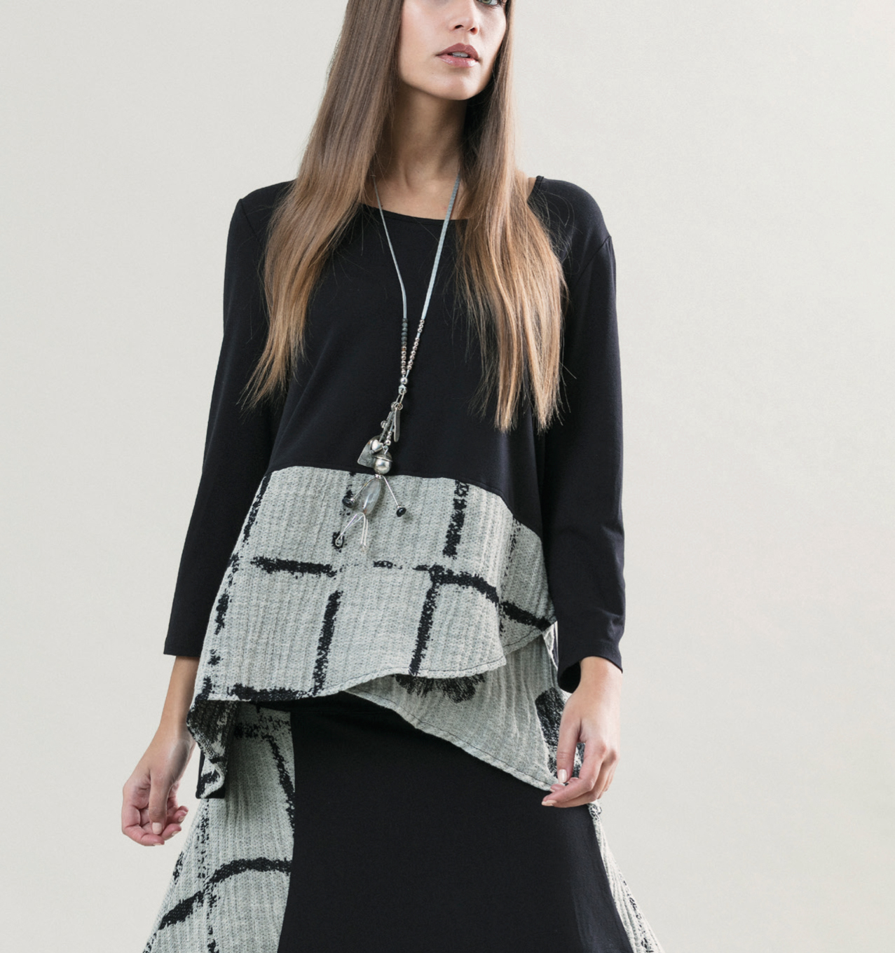 G!oze France: Bubble Rhapsody Asymmetrical Tunic (2 Left!) G_CESAR