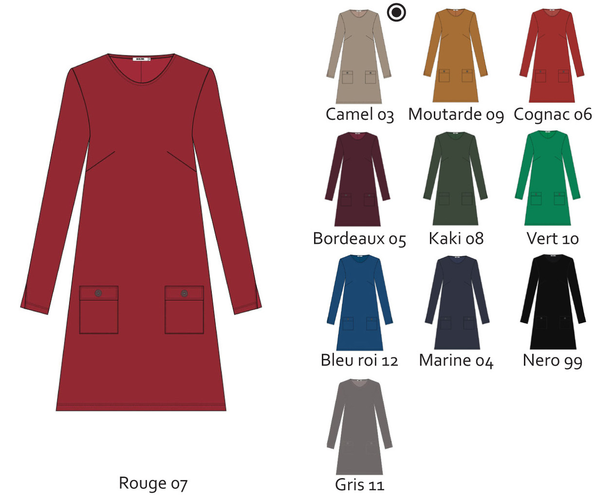 Maloka: Fit & Flare Pocket Midi Dress SOLD OUT