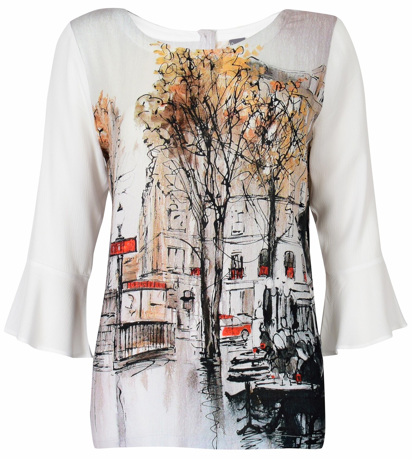 Simply Art Dolcezza: Splendid Parisian Life Back Buttoned Abstract Art Tunic SOLD OUT