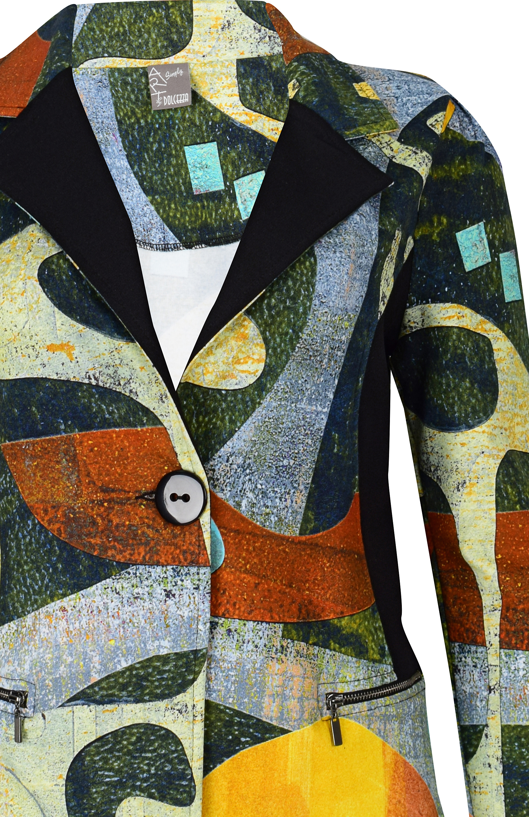 Simply Art Dolcezza: Small Collage Of Eclecticism Abstract Art Blazer SOLD OUT