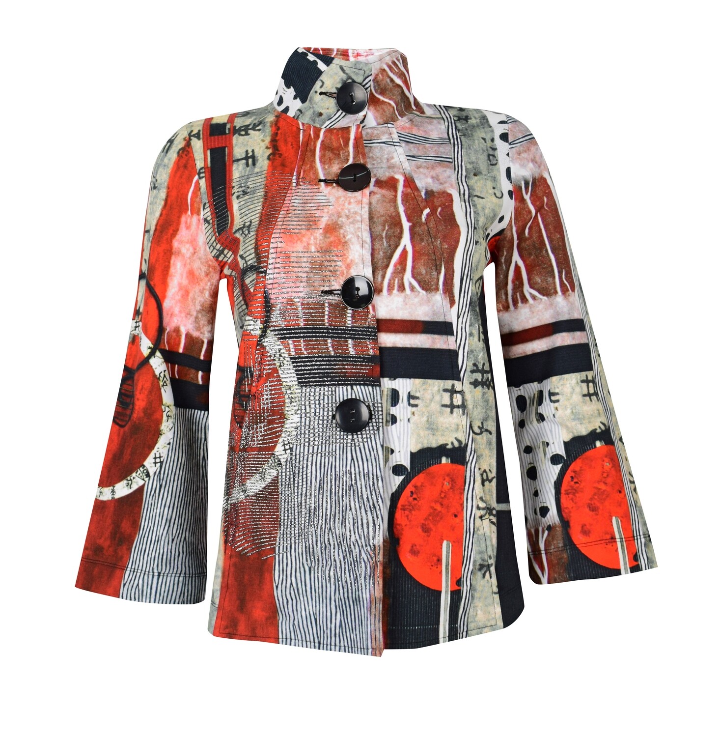 Simply Art Dolcezza: Pretty In Red Extraordinary Abstract Art Swing Coat SOLD OUT