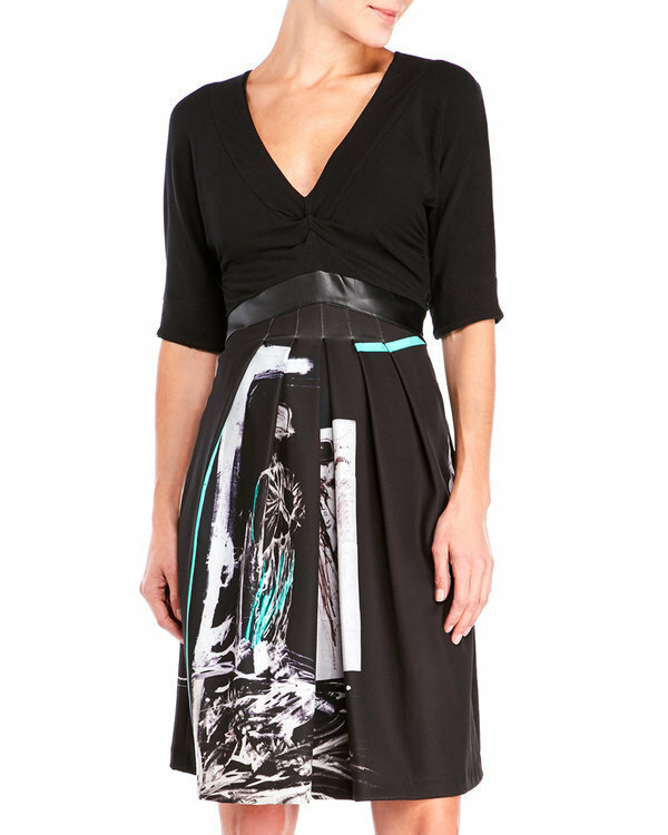 Save The Queen Italy: Enchanted Forest Faux Leather Waist Dress (1 Left!)
