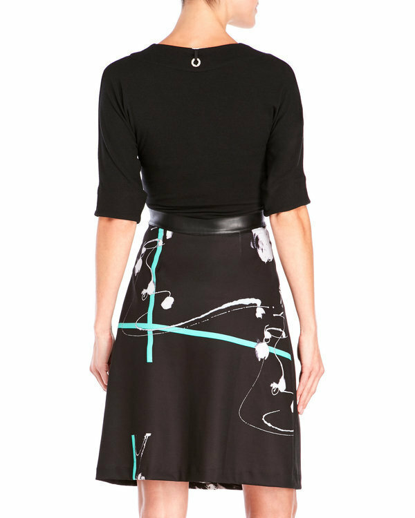 Save The Queen Italy: Enchanted Forest Faux Leather Waist Dress (1 Left!)