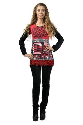 Savage Culture: Red Rose &amp; Pink Chirp Tunic Sashka