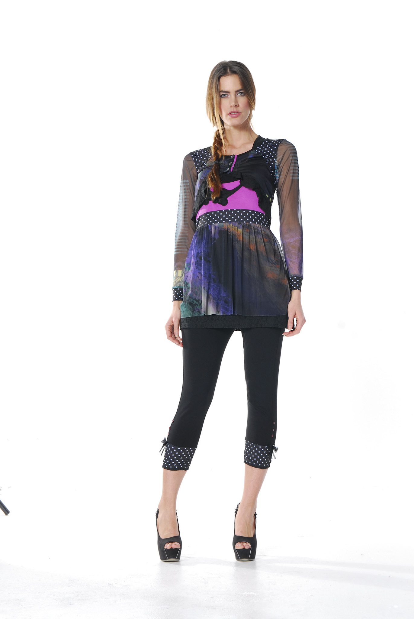 Les Fees Du Vent Couture: Midnight Orchid Tunic