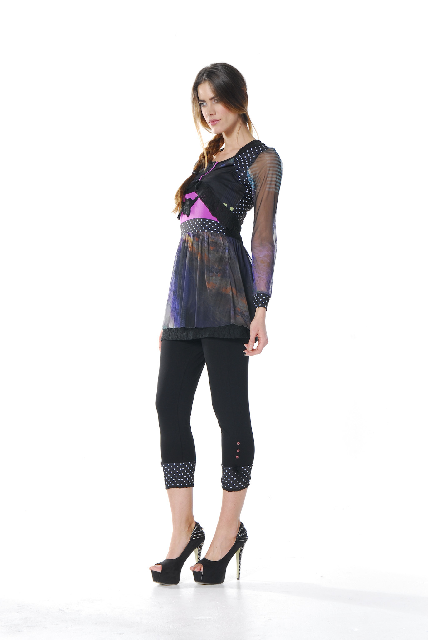 Les Fees Du Vent Couture: Midnight Orchid Tunic