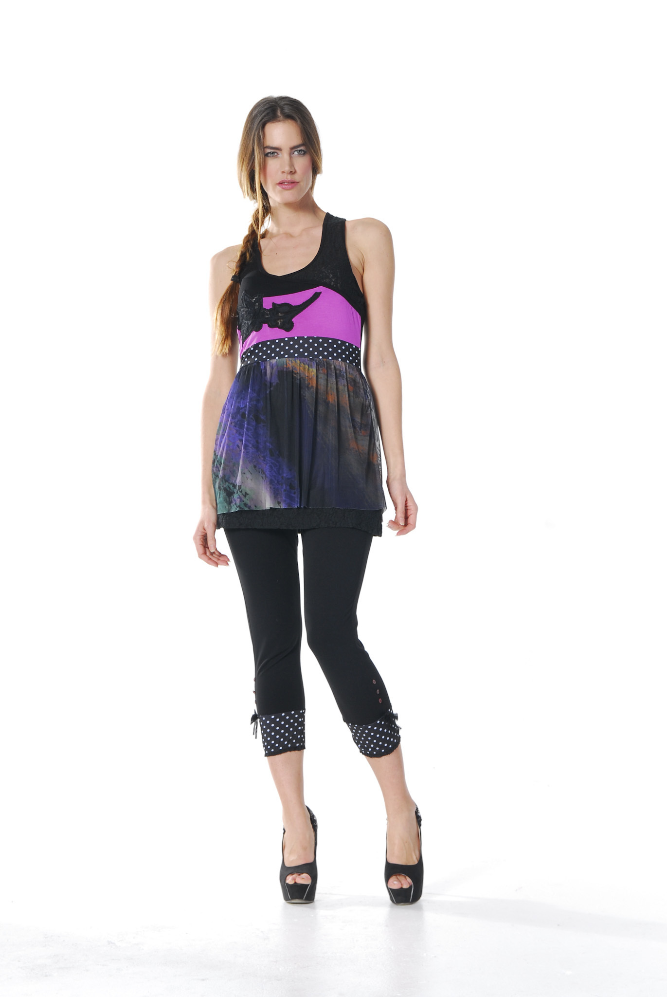 Les Fees Du Vent Couture: Midnight Orchid Tunic