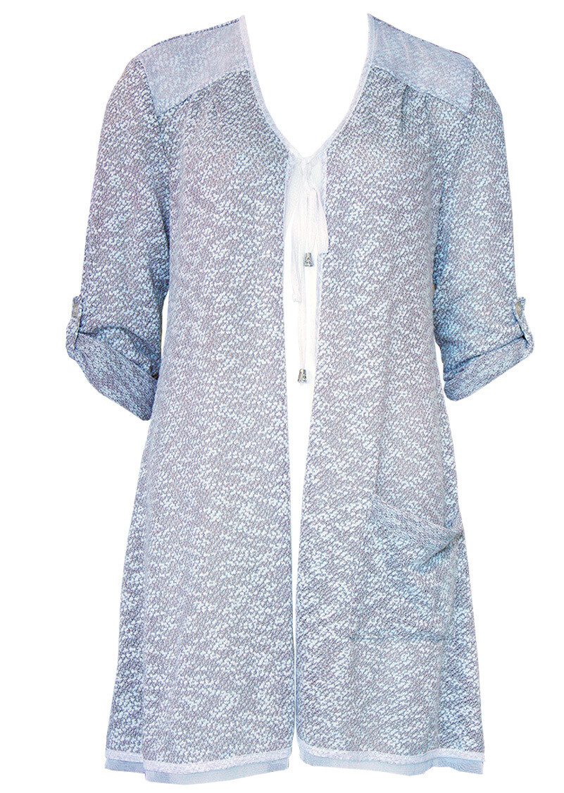 Double Jeu Paris: Sky Blue String Throw With Sleeves SOLD OUT