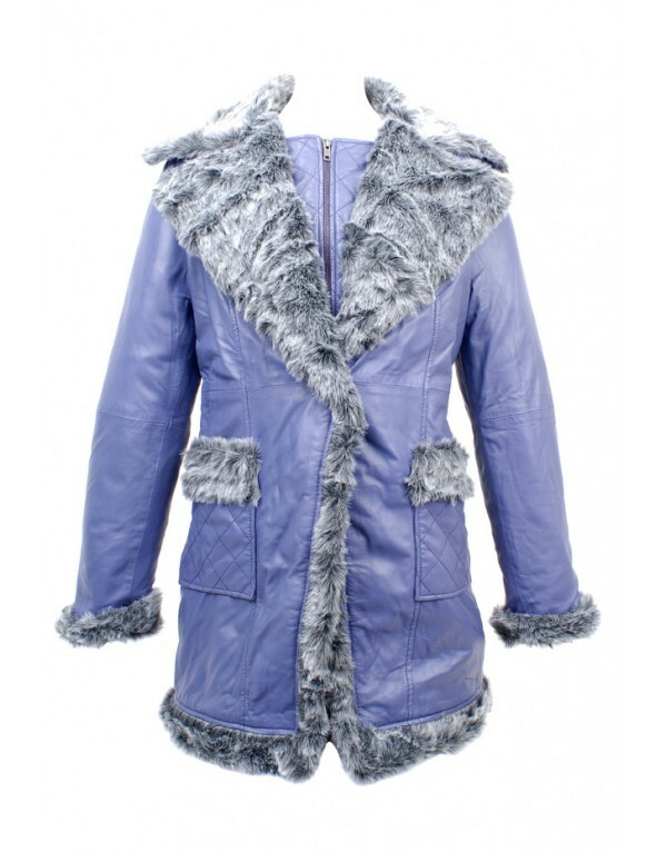 Les Fees Du Vent Couture: Crazy Sexy Genuine Leather Faux Fur Coat (Almost Gone!)