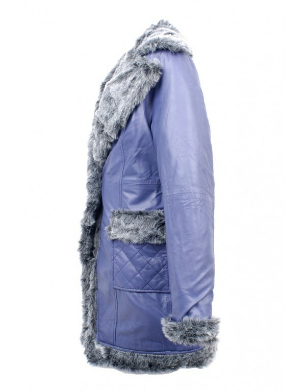 Les Fees Du Vent Couture: Crazy Sexy Genuine Leather Faux Fur Coat (Almost Gone!)