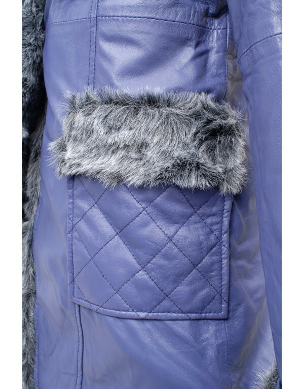 Les Fees Du Vent Couture: Crazy Sexy Genuine Leather Faux Fur Coat (Almost Gone!)