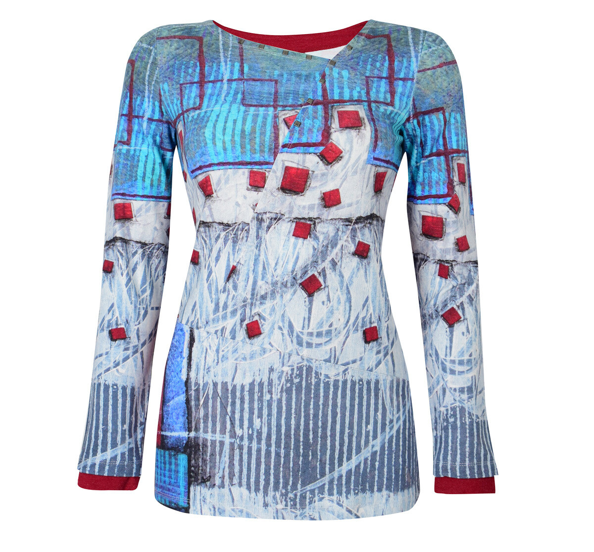 Simply Art Dolcezza: Asymmetrical Spiritually Square Uneven Abstract Art Tunic SOLD OUT