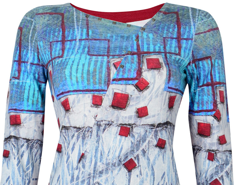 Simply Art Dolcezza: Asymmetrical Spiritually Square Uneven Abstract Art Tunic SOLD OUT