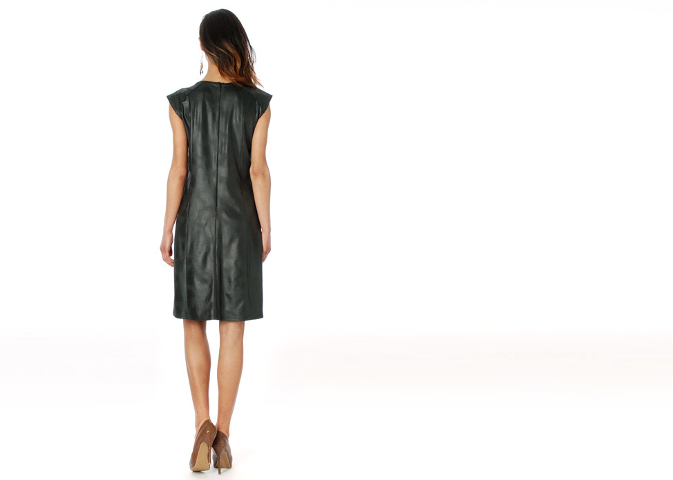 Femme Je Vous Paris: Midnight Suede Sexy Dress (Few Left!)